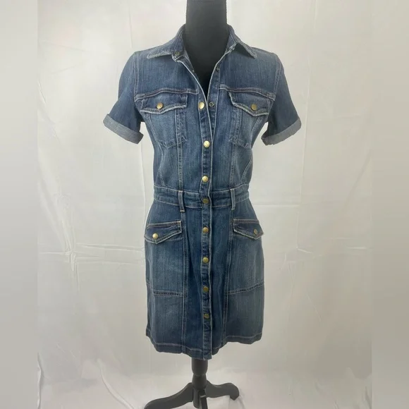 Current Elliot Denim Trucker Dress. Sold Out. Nordstrom Exclusive. Size 1 - Picture 5 of 7